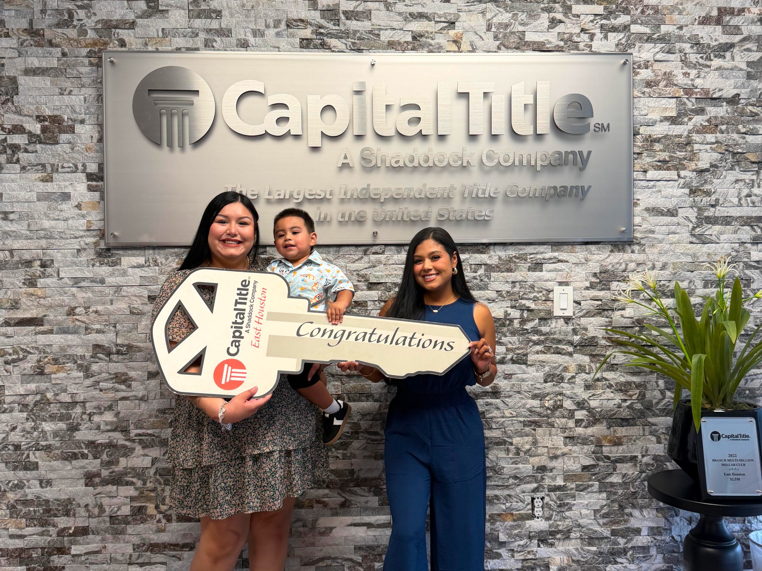 Clients with a Congratulations key at Capital Title
